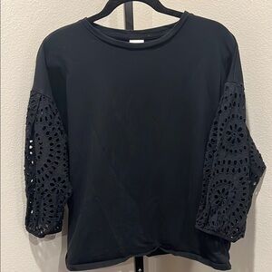 A New Day Black Boxy Embellished Sweatshirt